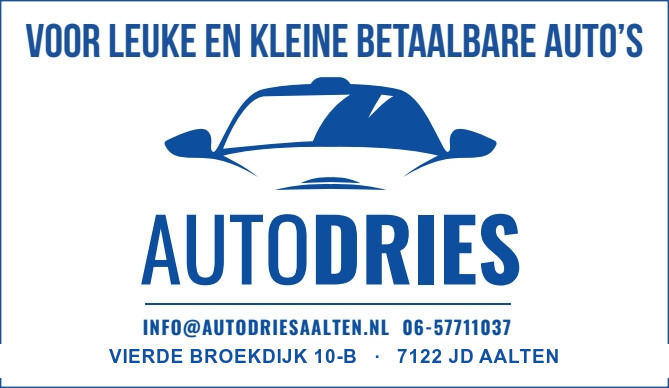 Auto Dries Aalten, voor leuke en kleine betaalbare auto's