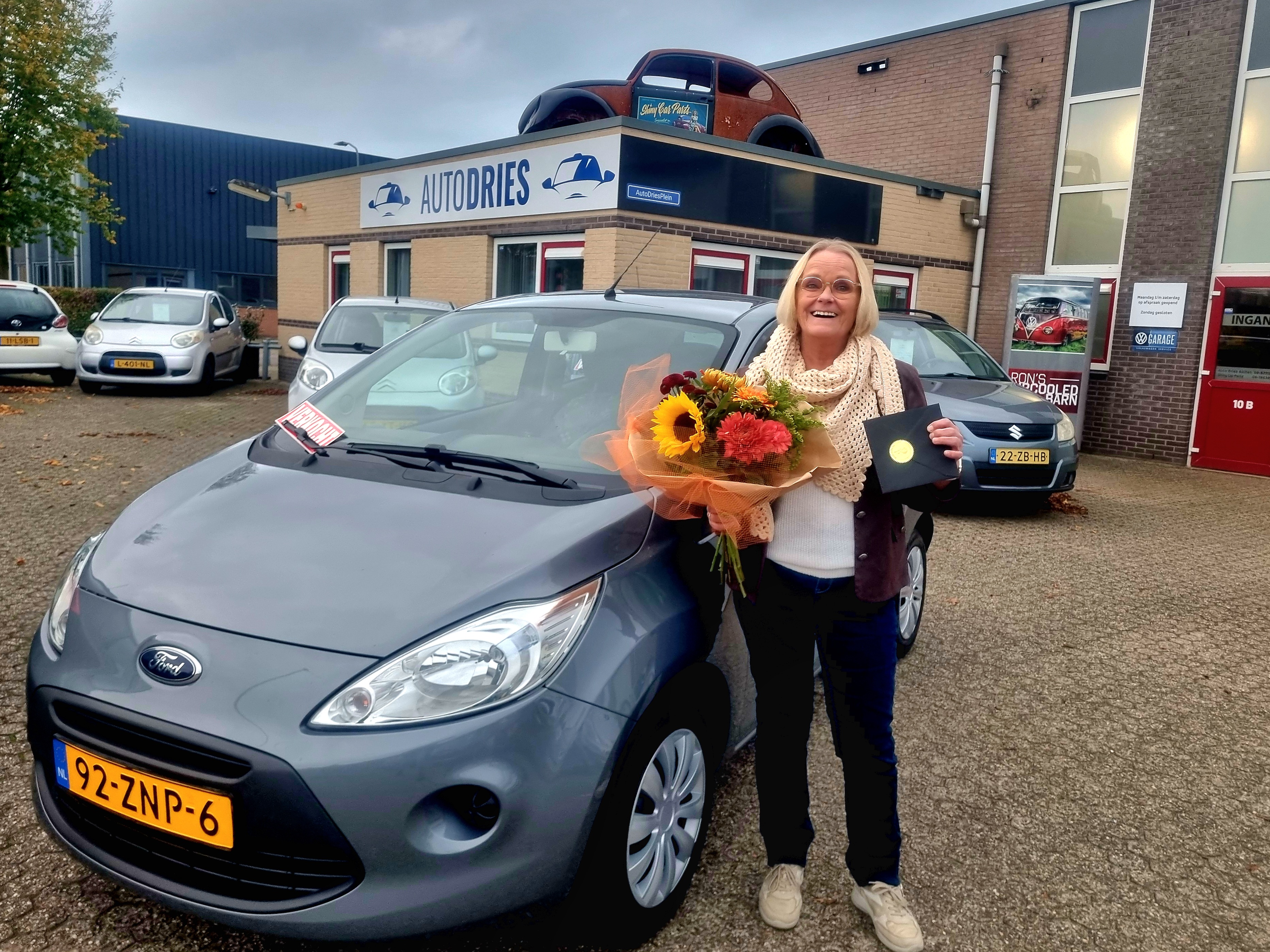 Blije klant bij Auto Dries Aalten