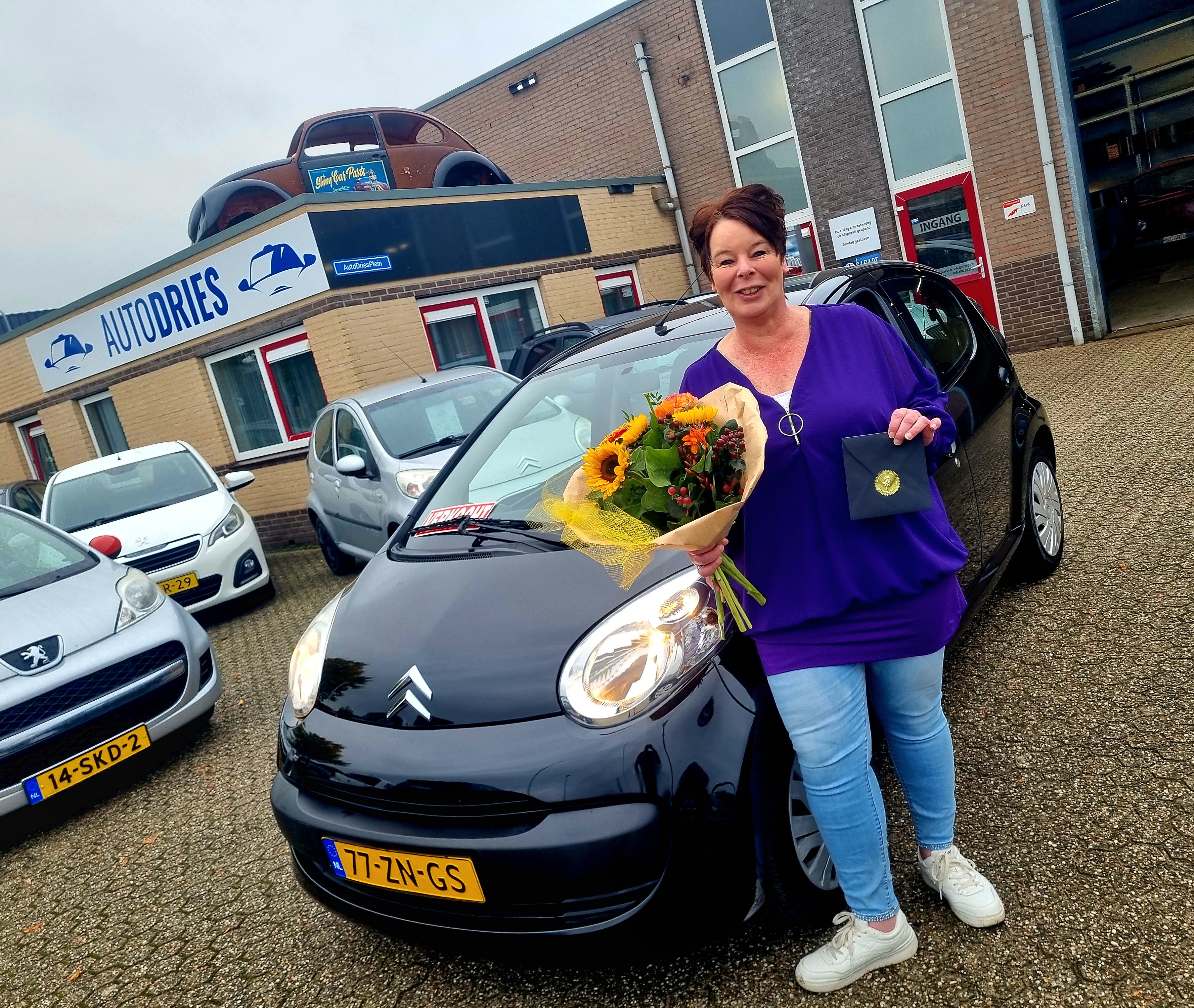 Blije klant bij Auto Dries Aalten