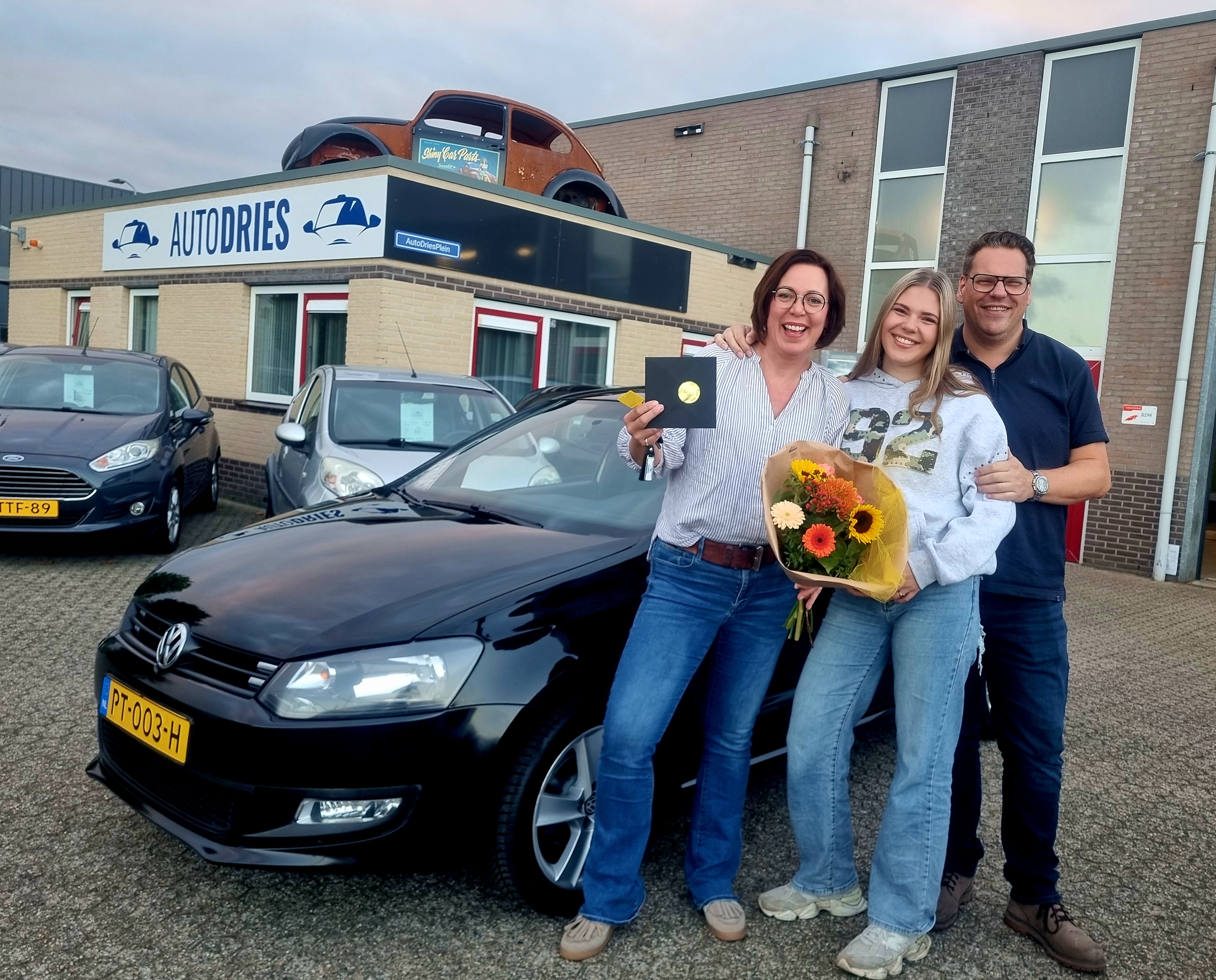 Blije klant bij Auto Dries Aalten